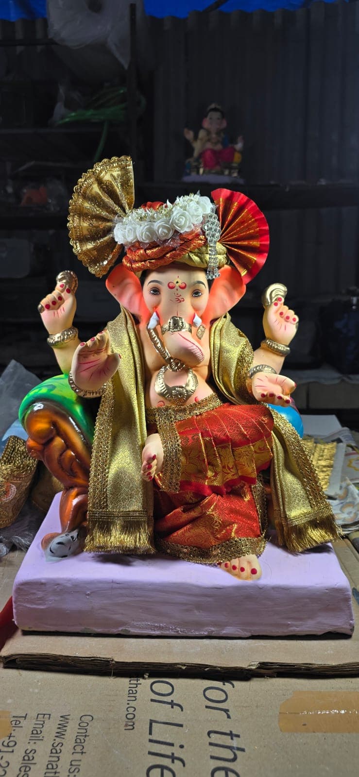Ganesha Idol 06 (GSK-006) handcrafted Ganesha idol