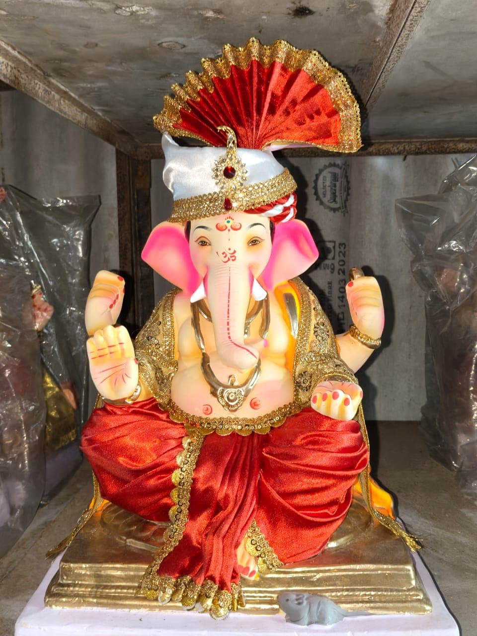 Ganesha Idol 07 (GSK-007) handcrafted Ganesha idol