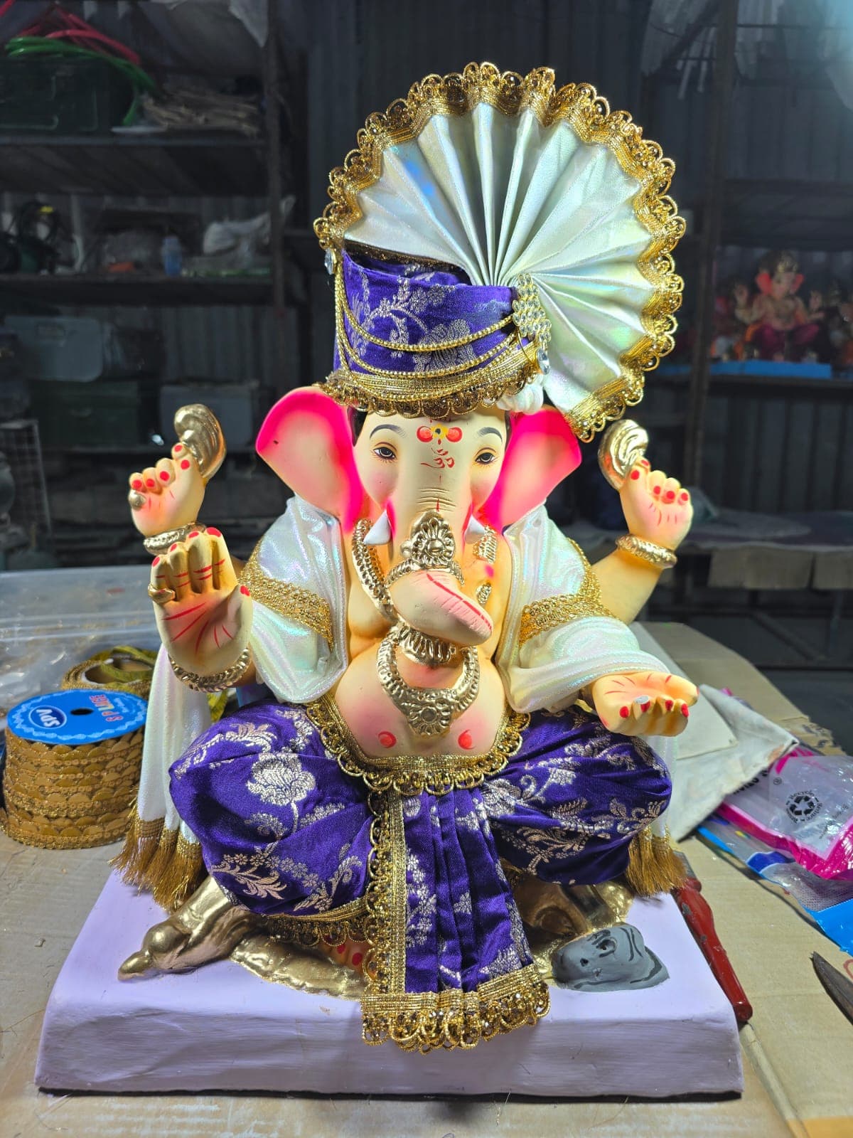 Ganesha Idol 12 (GSK-012) handcrafted Ganesha idol