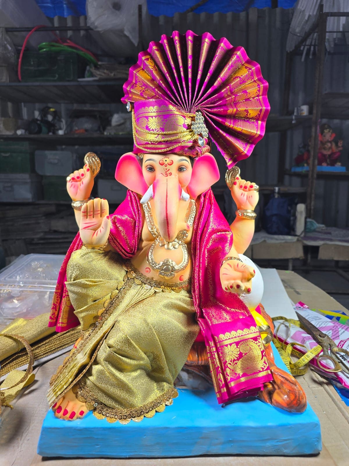 Ganesha Idol 13 (GSK-013) handcrafted Ganesha idol