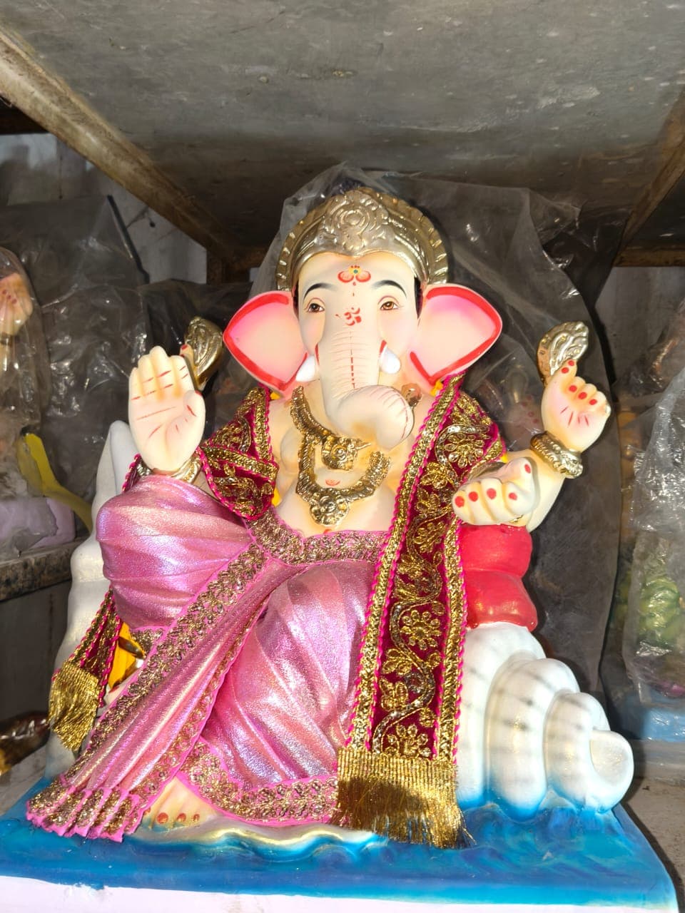 Ganesha Idol 15 (GSK-015) handcrafted Ganesha idol