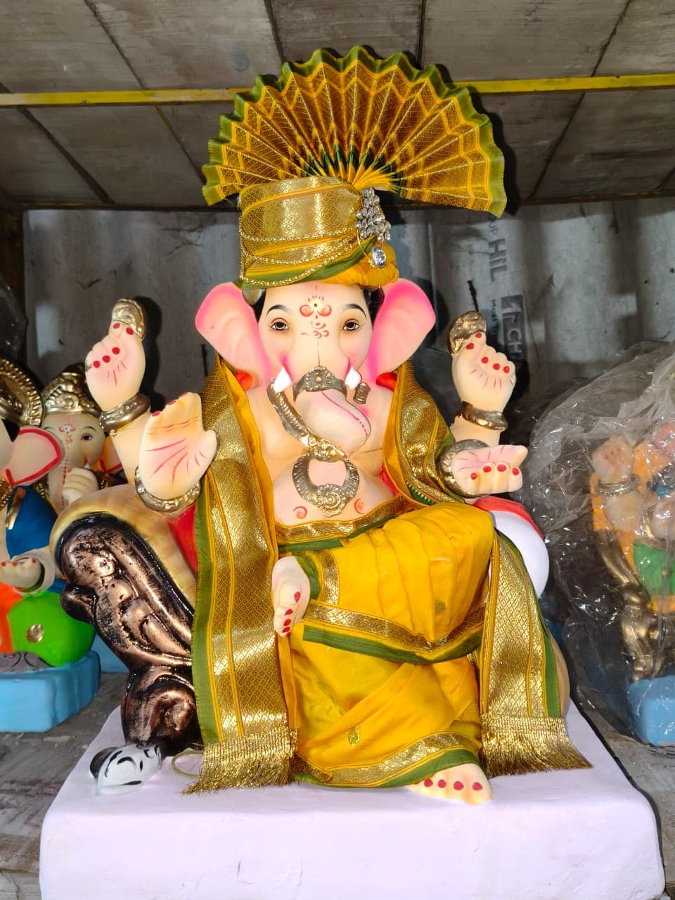 Ganesha Idol 16 (GSK-016) handcrafted Ganesha idol