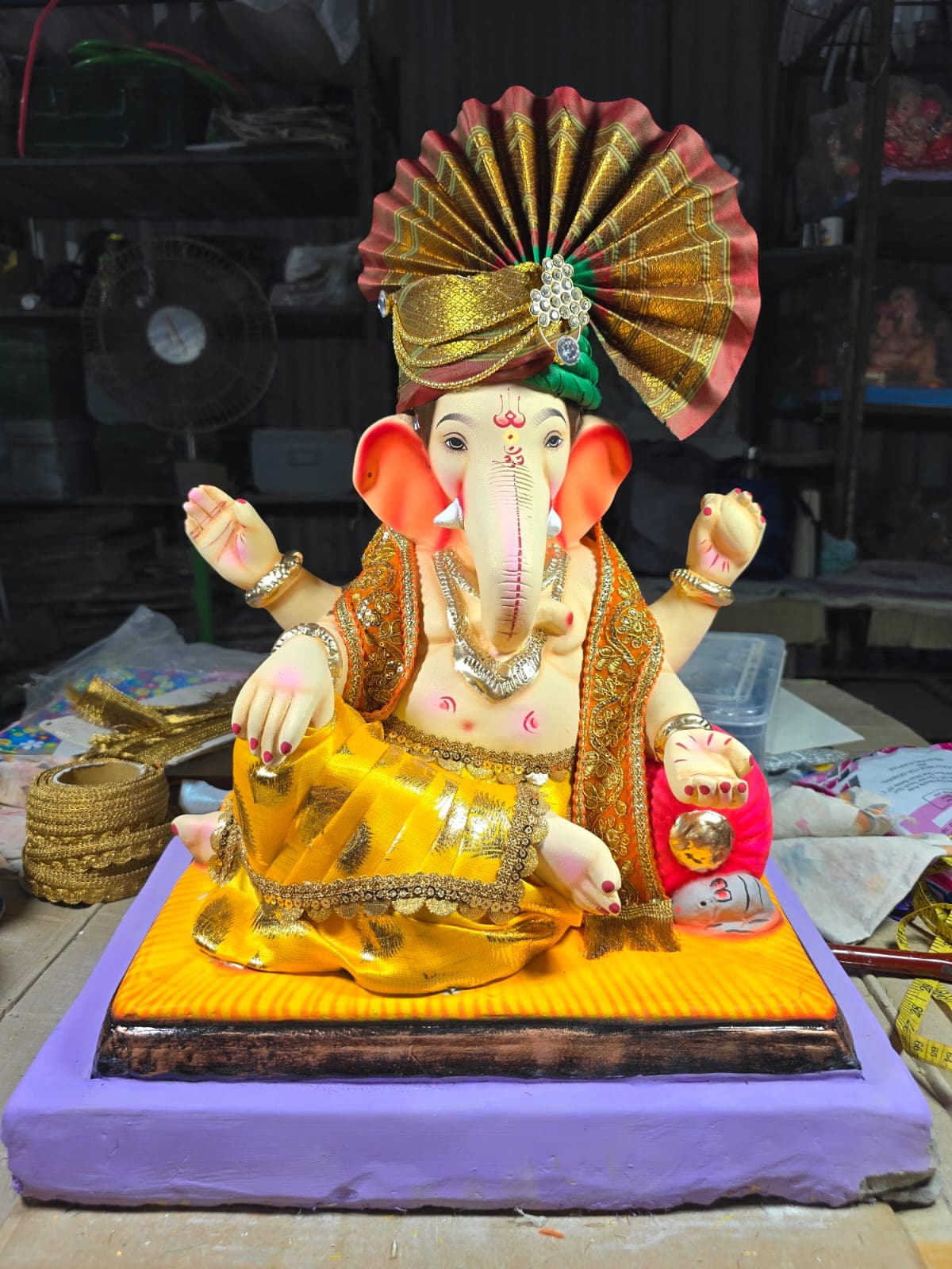 Ganesha Idol 18 (GSK-018) handcrafted Ganesha idol