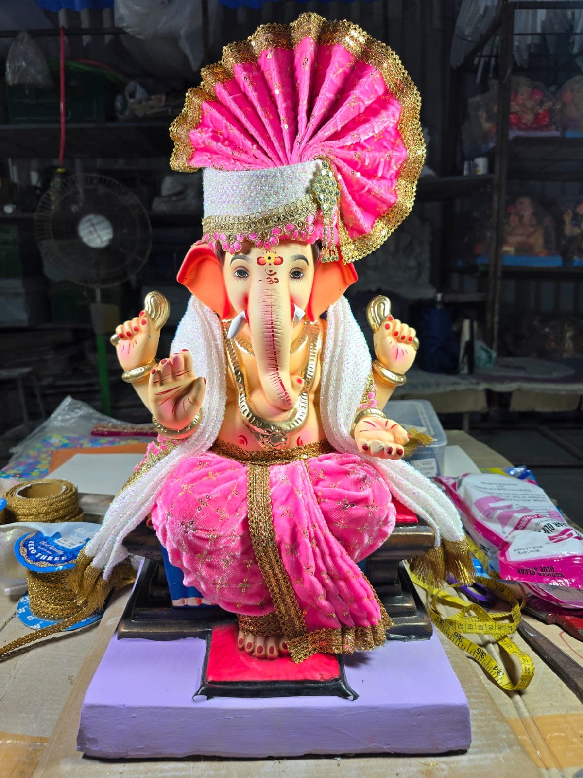 Ganesha Idol 23 (GSK-023) handcrafted Ganesha idol