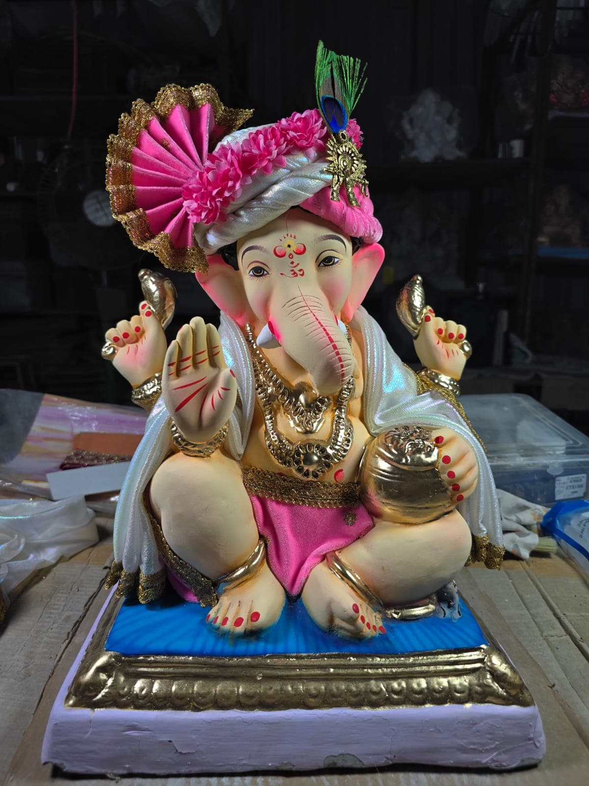 Ganesha Idol 25 (GSK-025) handcrafted Ganesha idol