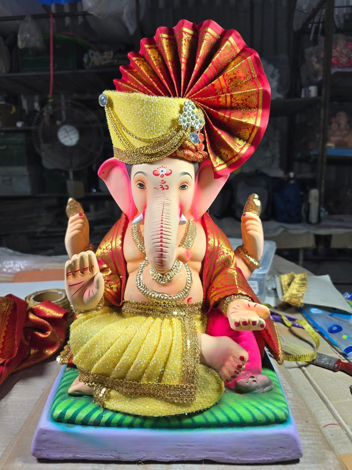 Ganesha Idol 26 (GSK-026) handcrafted Ganesha idol